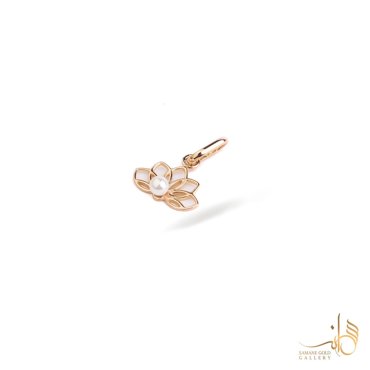 آویز طلا گل لوتوس