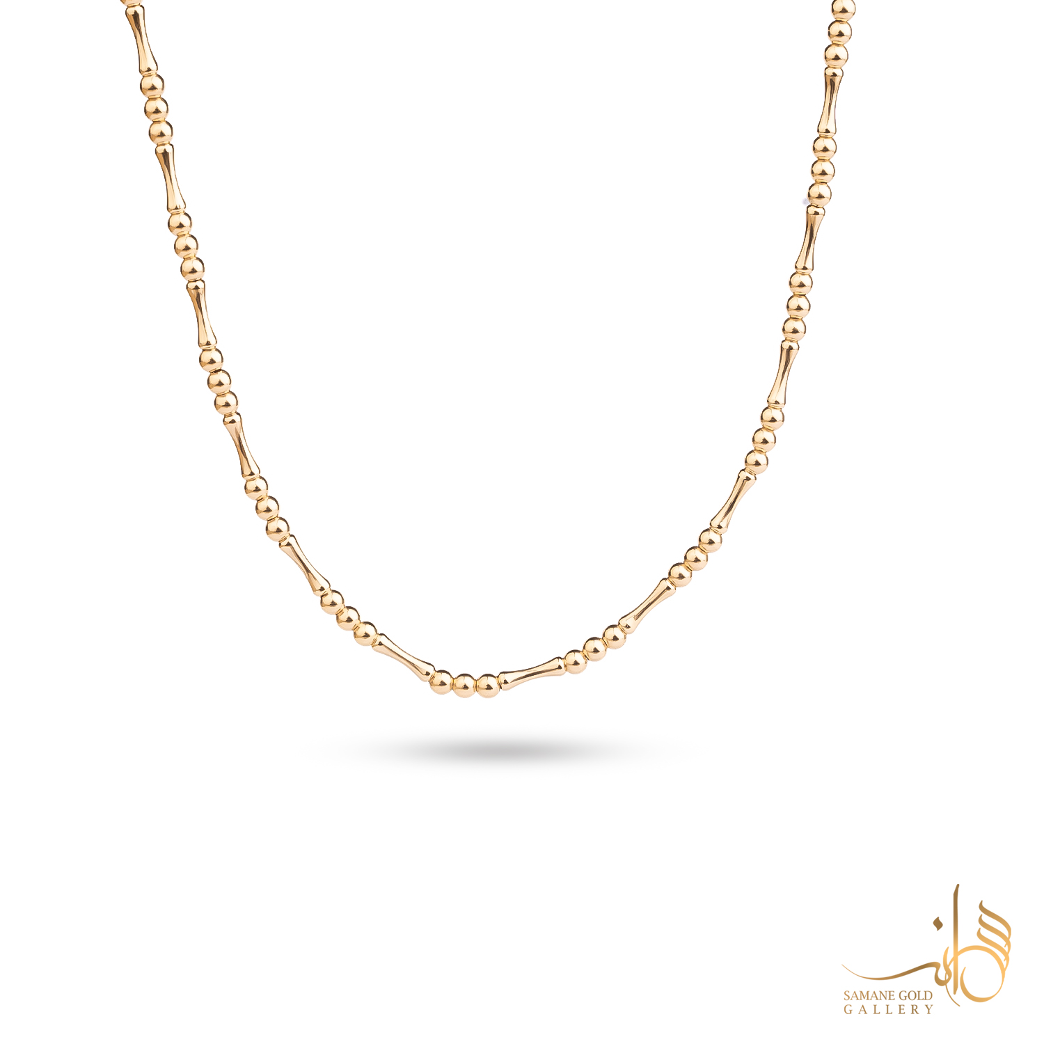 گردنبند طلا گوی و مفصل