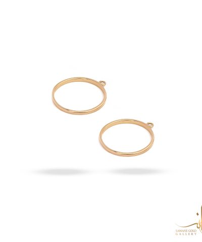 گوشواره میخی طلا دایره اتصال
