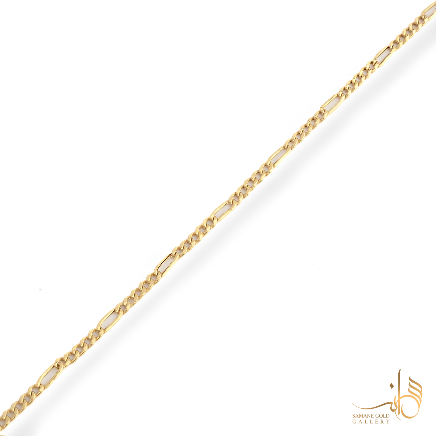 دستبند طلا فیگارو باریک