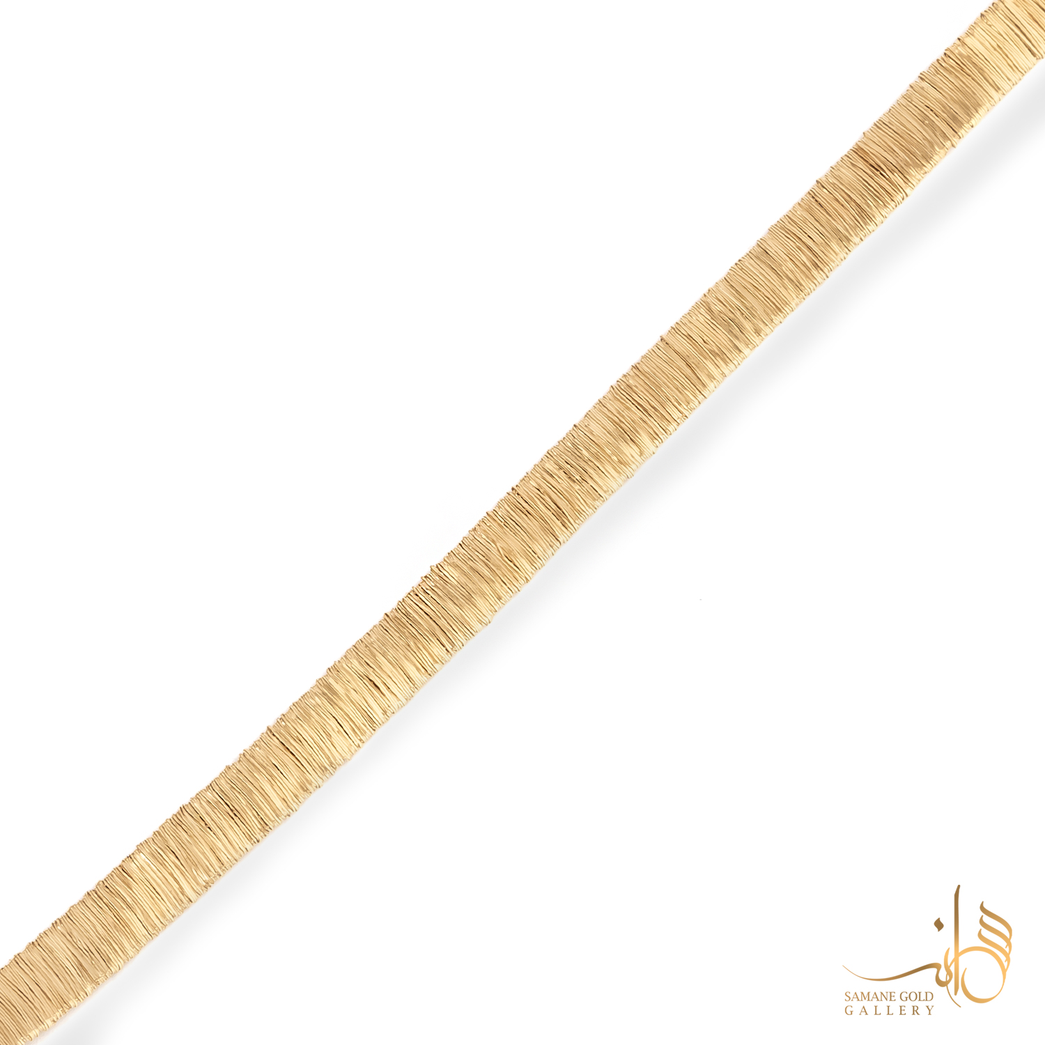 دستبند طلا مصری پهن گلد شیک