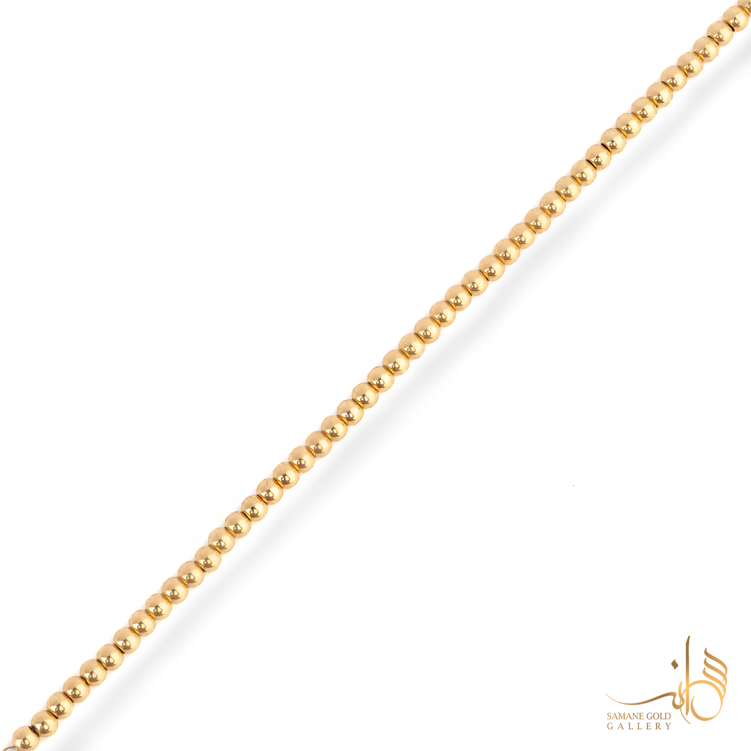 دستبند طلا گوی لوکس