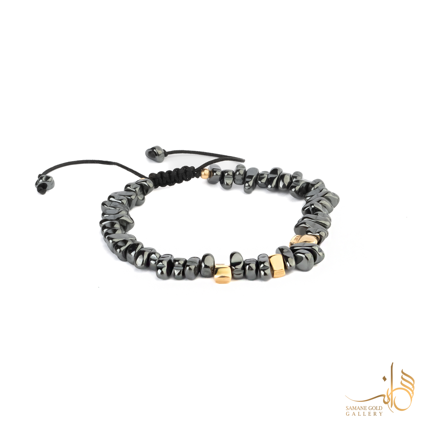 دستبند طلا چرم ماگما