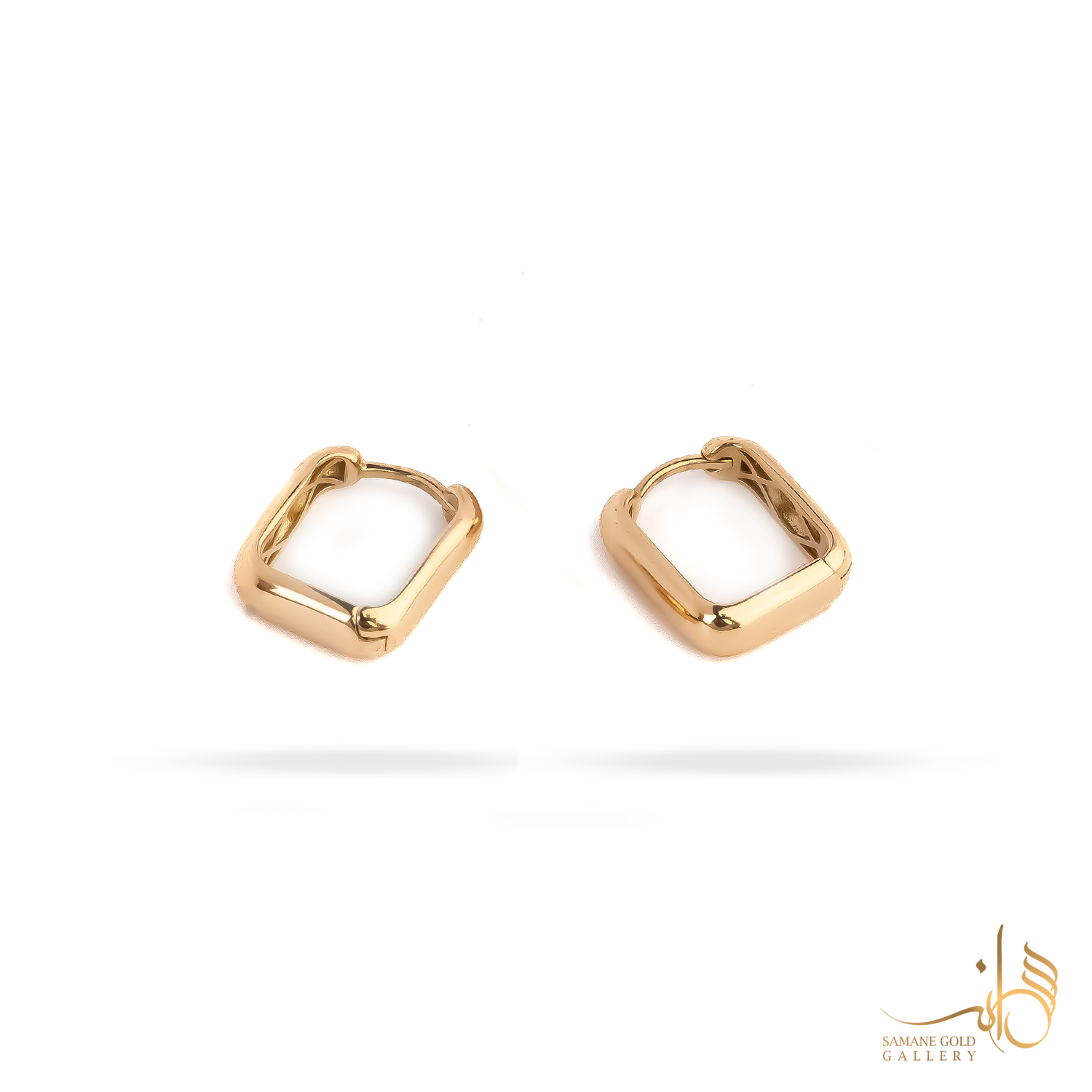 گوشواره طلا امگا مستطیل