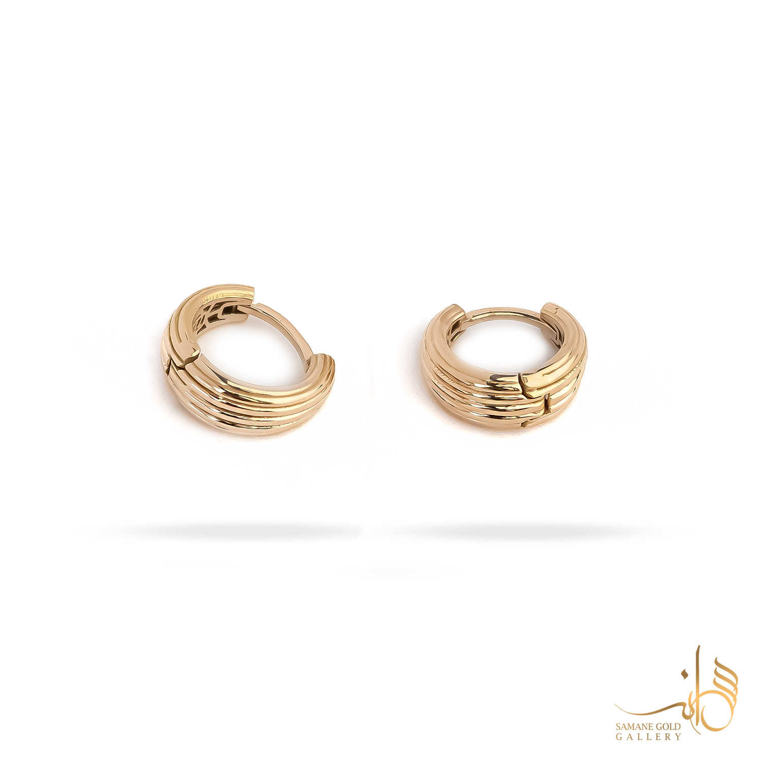 گوشواره طلا امگا شیار