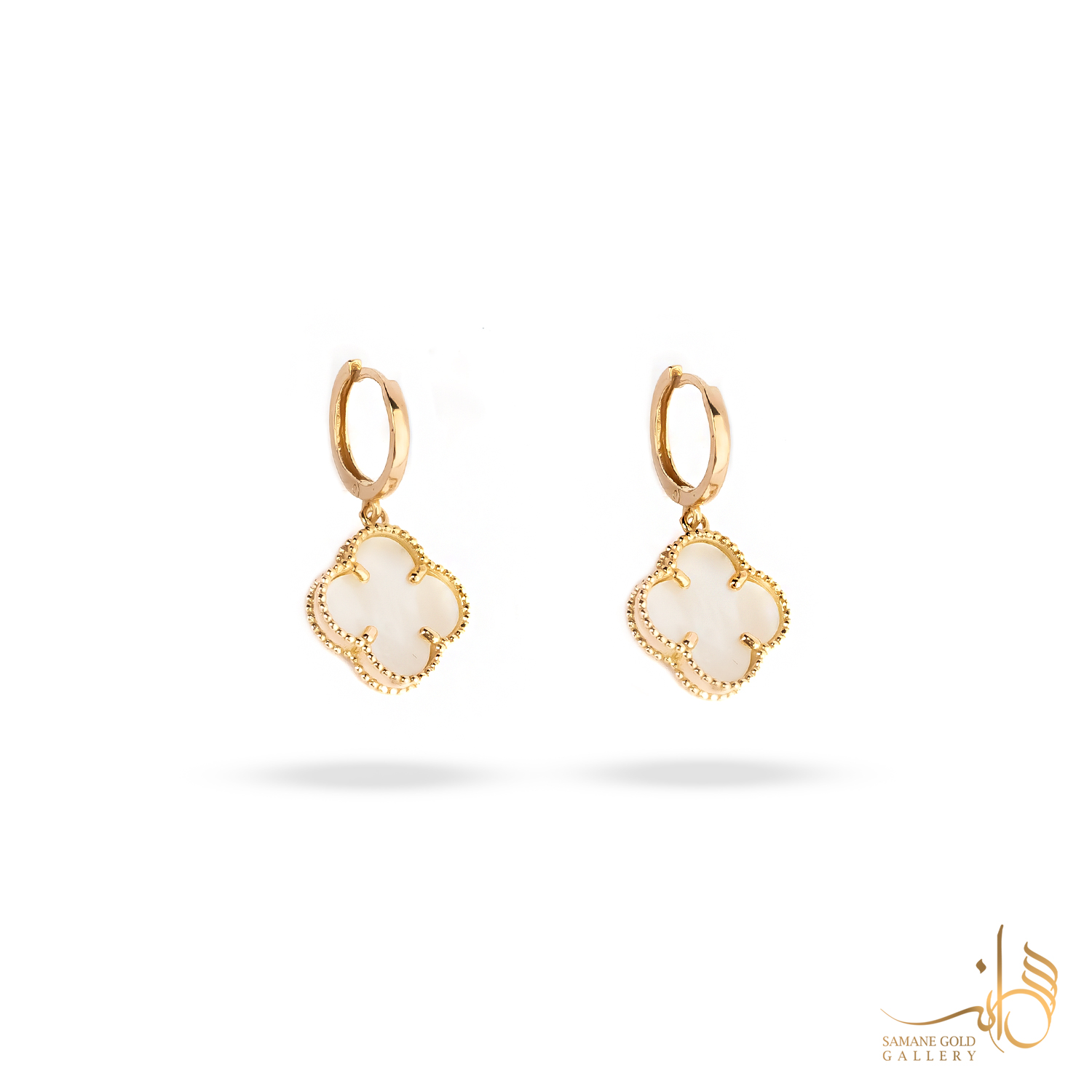 گوشواره طلا روکو ونکلیف صدفی