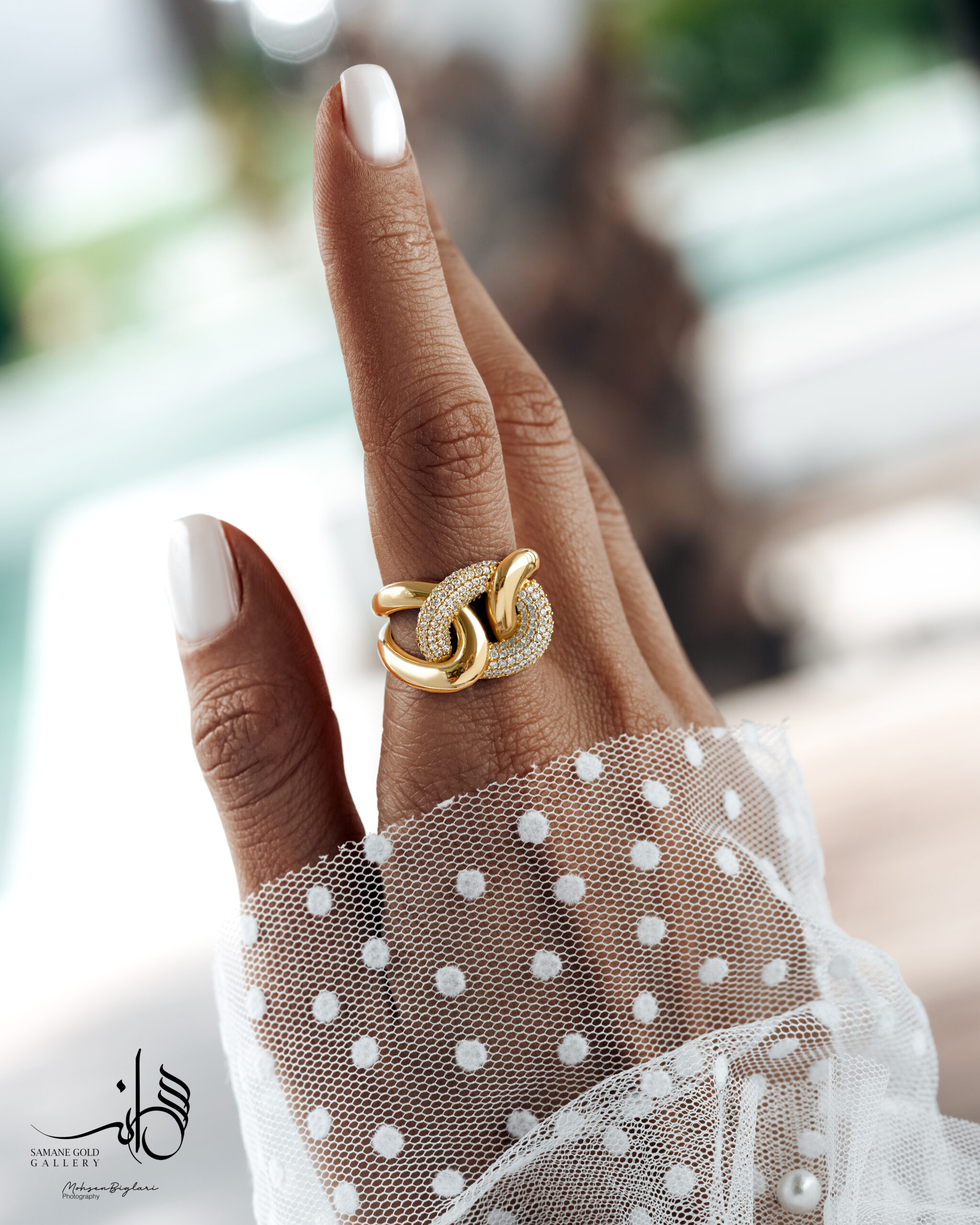 انگشتر کارتیه نگیندار - Image 2