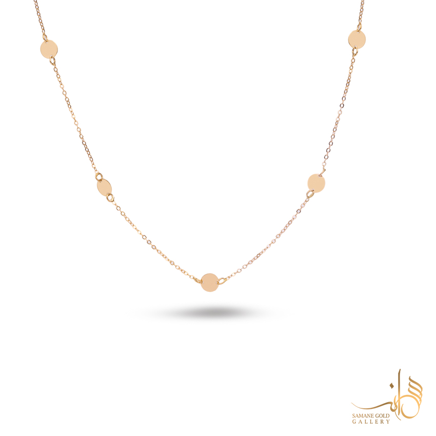 گردنبند طلا پنج پولک