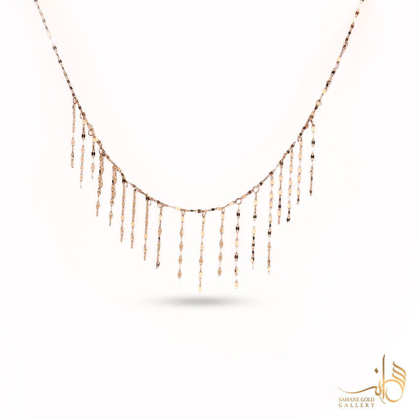 گردنبند طلا شرابه استار