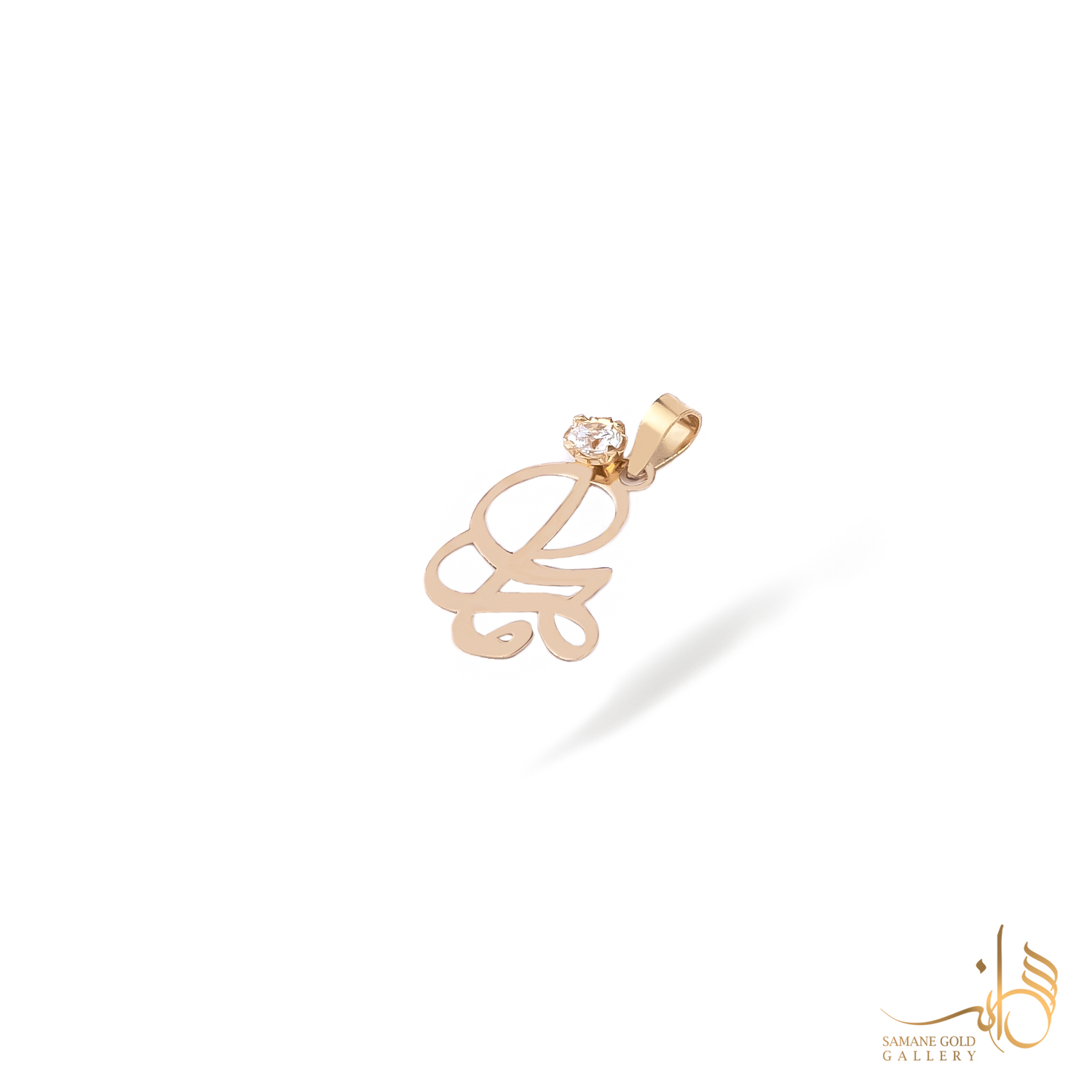 آویز طلا مامان با نگین