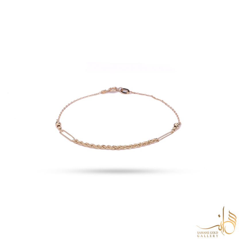 دستبند طلا ترکیبی لوکس