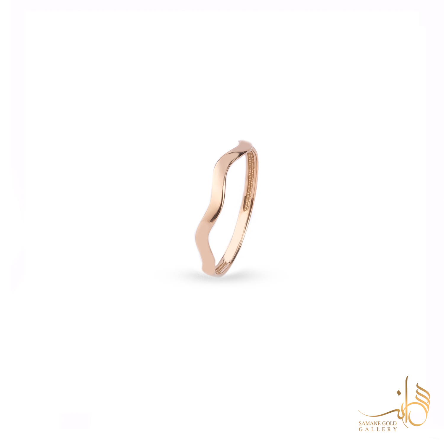 رینگ طلا مواج