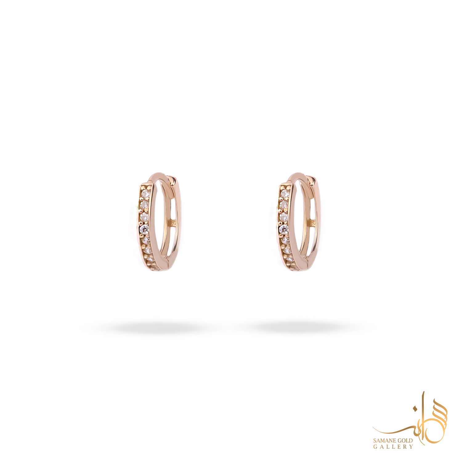 گوشواره طلا روکو نگین دار