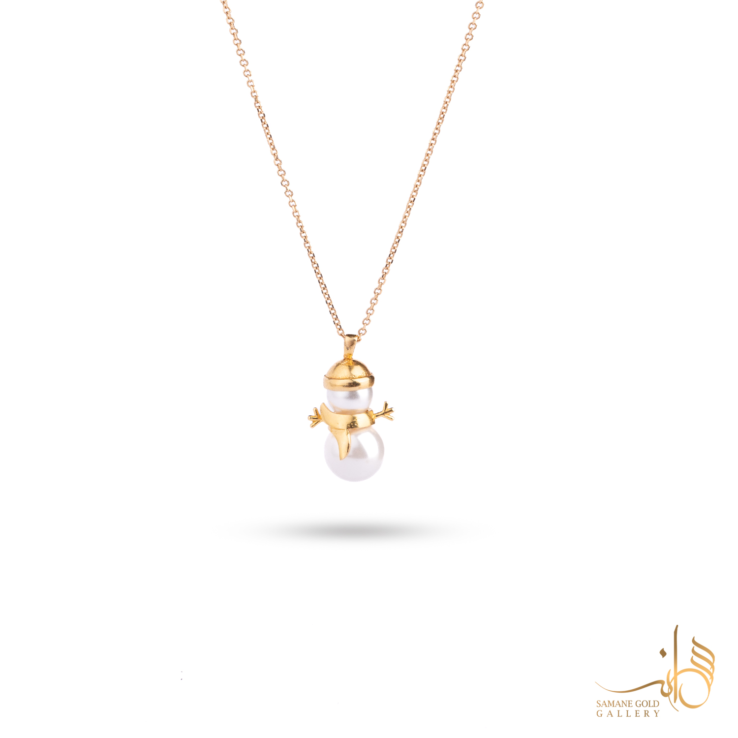 گردنبند طلا آدم برفی