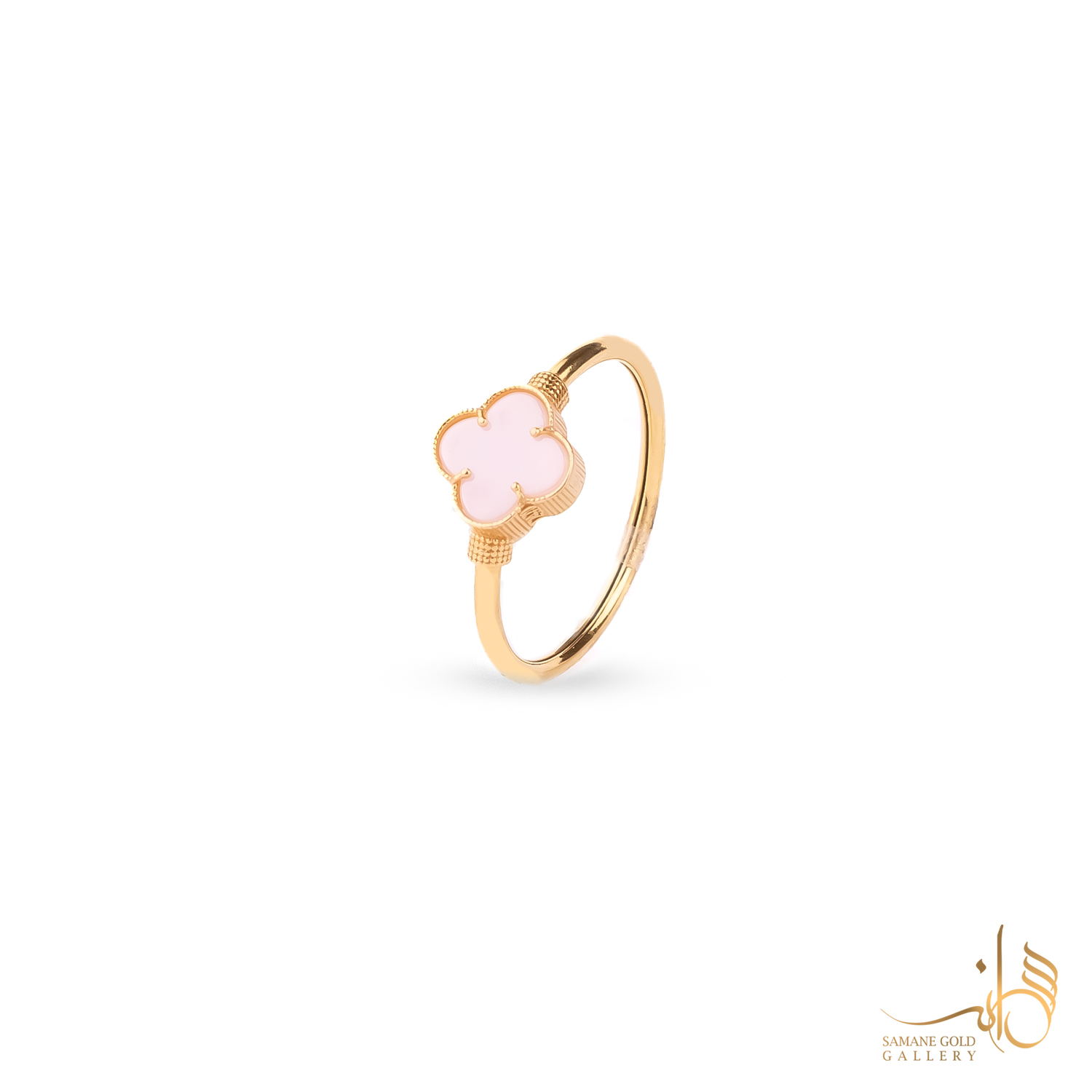 انگشتر طلا ونکلیف صورتی