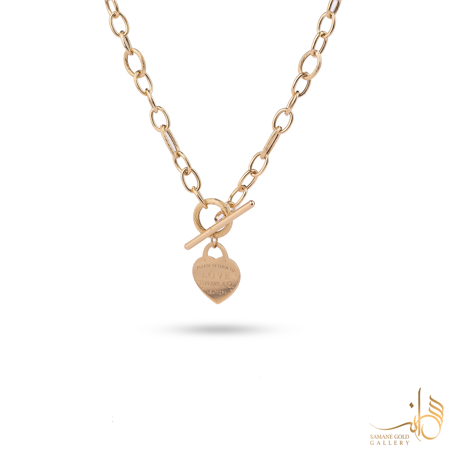 گردنبند طلا تیفانی با آویز قلب