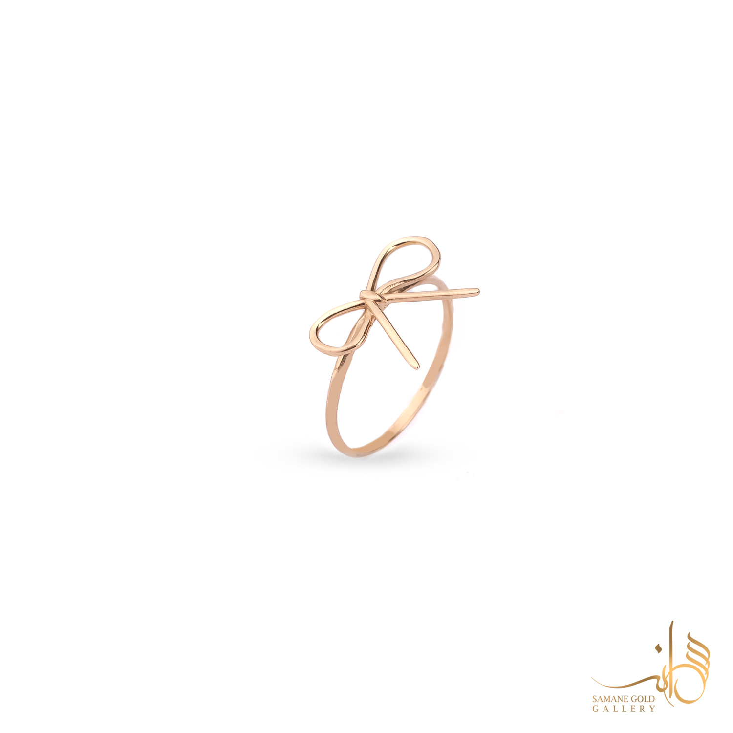 انگشتر طلا پاپیون مفتولی