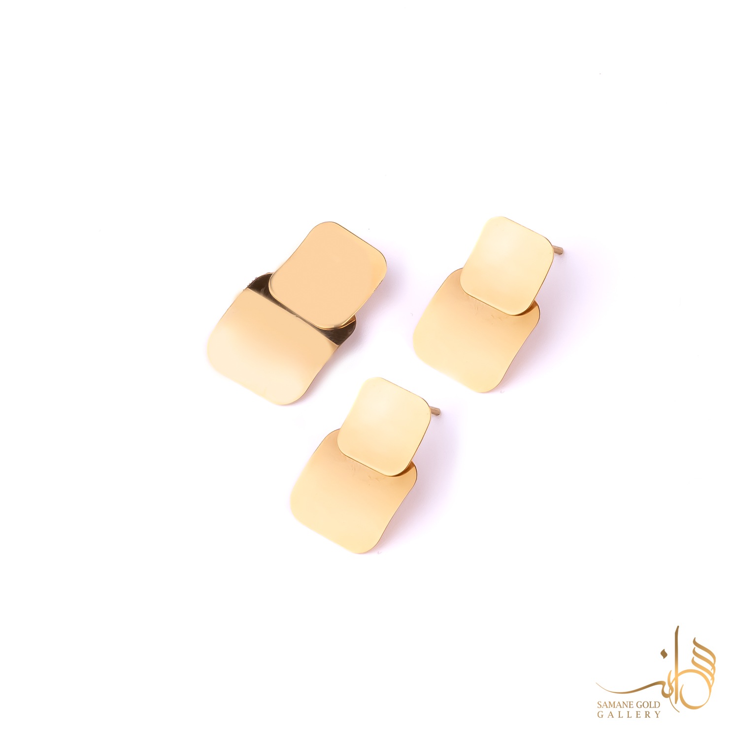 نیم ست طلا مربع
