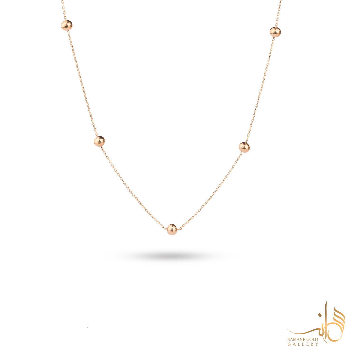 گردنبند طلا پنج گوی