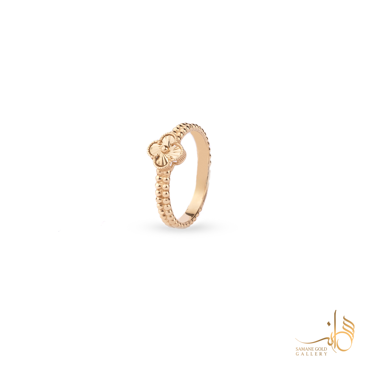 انگشتر طلا ونکلیف تراش دار باریک