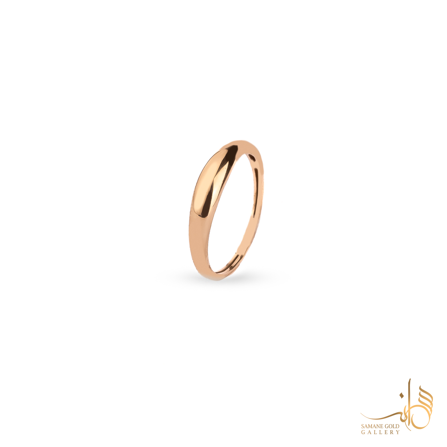 رینگ طلا دامله آینه ای