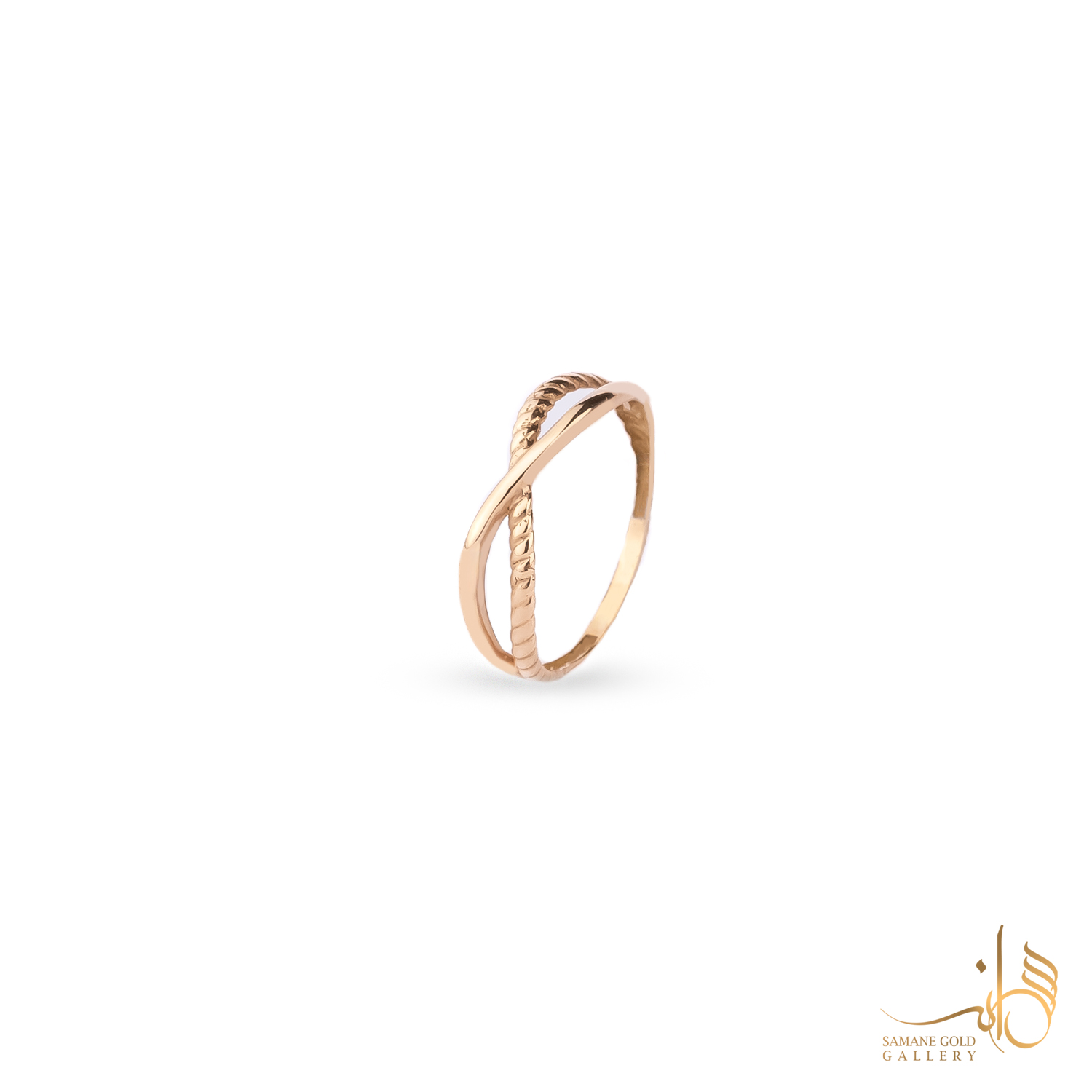 رینگ طلا ضربدری