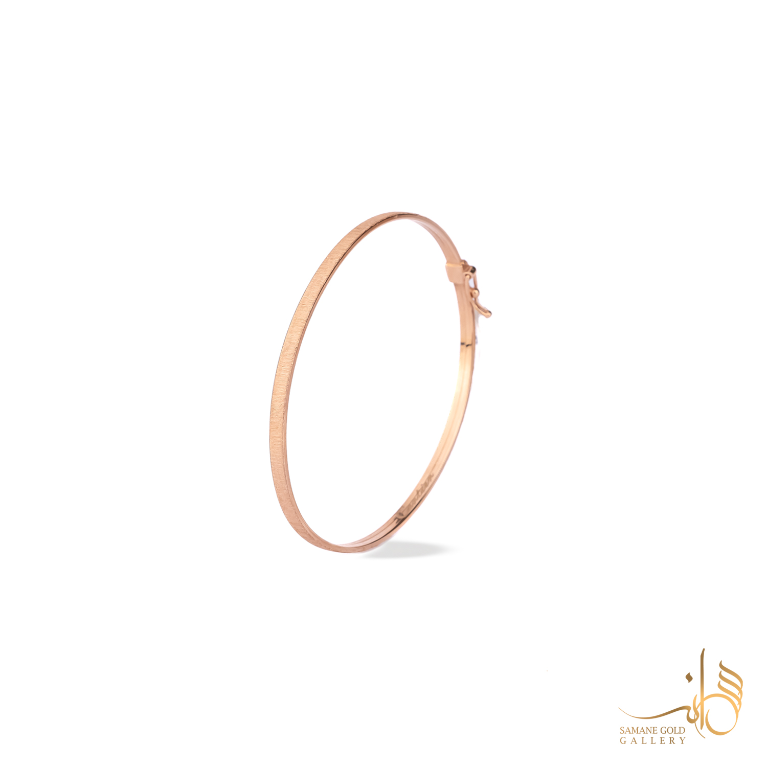 بنگل طلا مصری باریک رزگلد