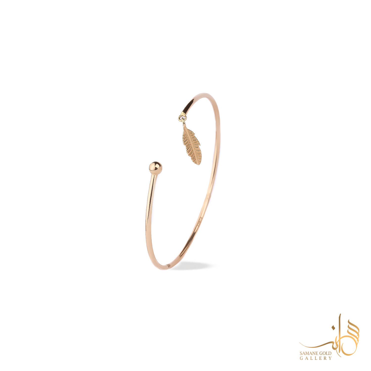 بنگل طلا گوی و پر