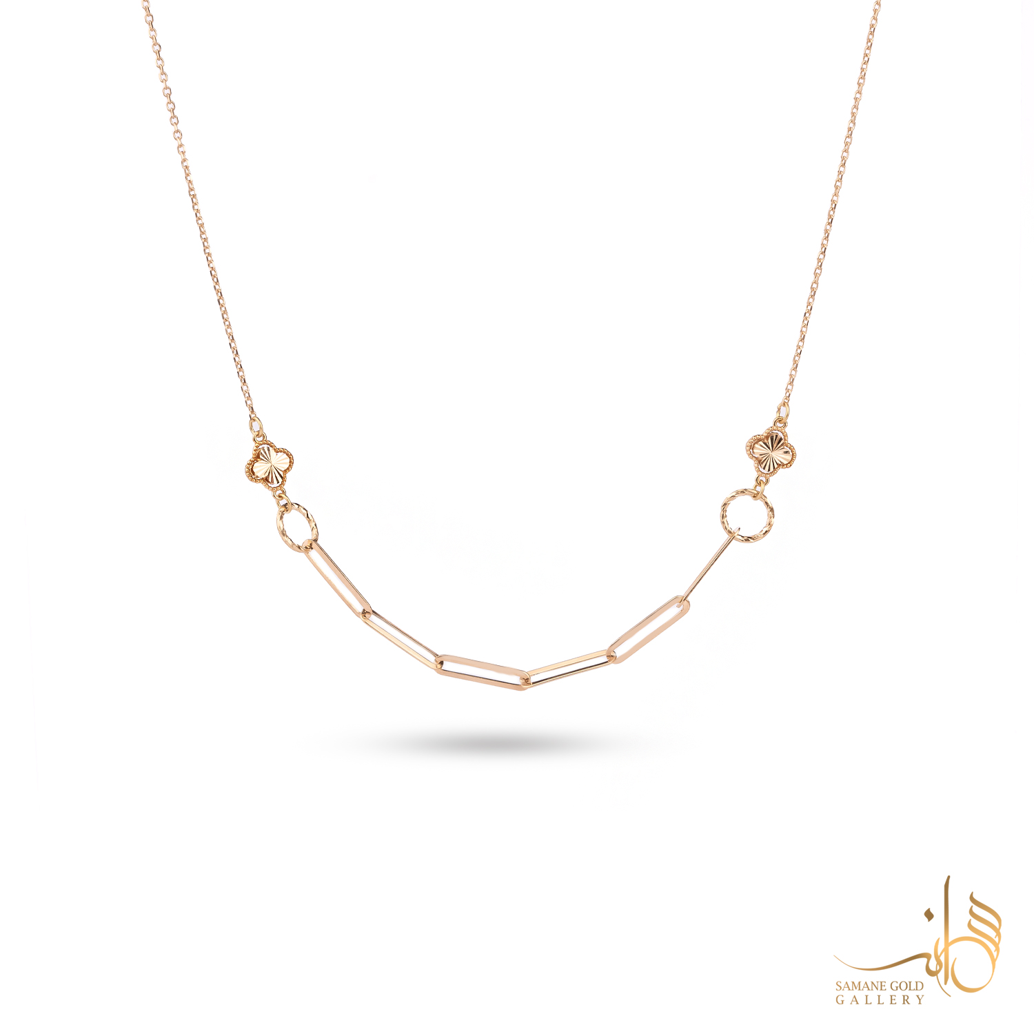 گردنبند طلا ترکیبی ونکلیف