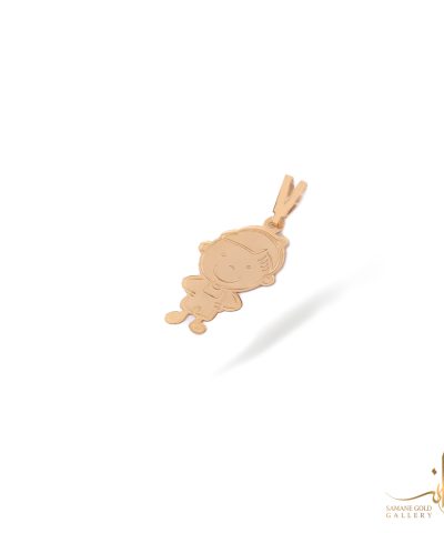 آویز طلا لیزرکات پسر مودب