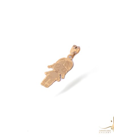آویز طلا لیزرکات دختر کوچک