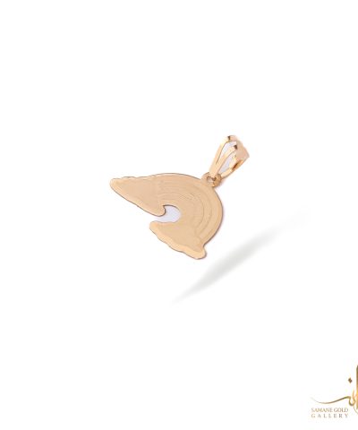 آویز طلا لیزرکات رنگین کمان