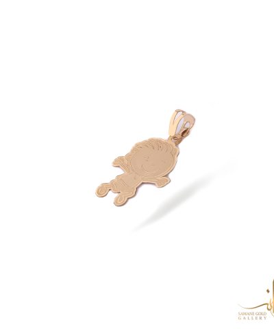 آویز طلا لیزرکات پسر خوشحال