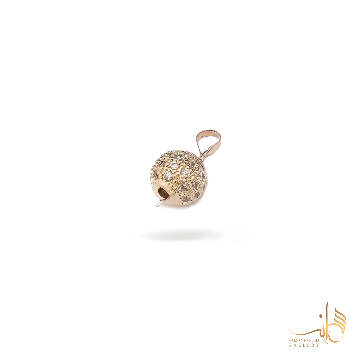 آویز طلا سواروفسکی زرد