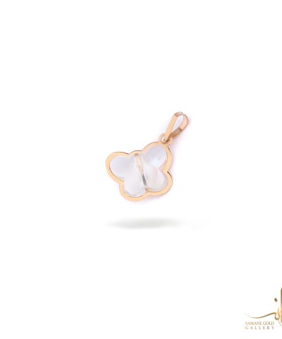 آویز طلا پروانه سواروفسکی
