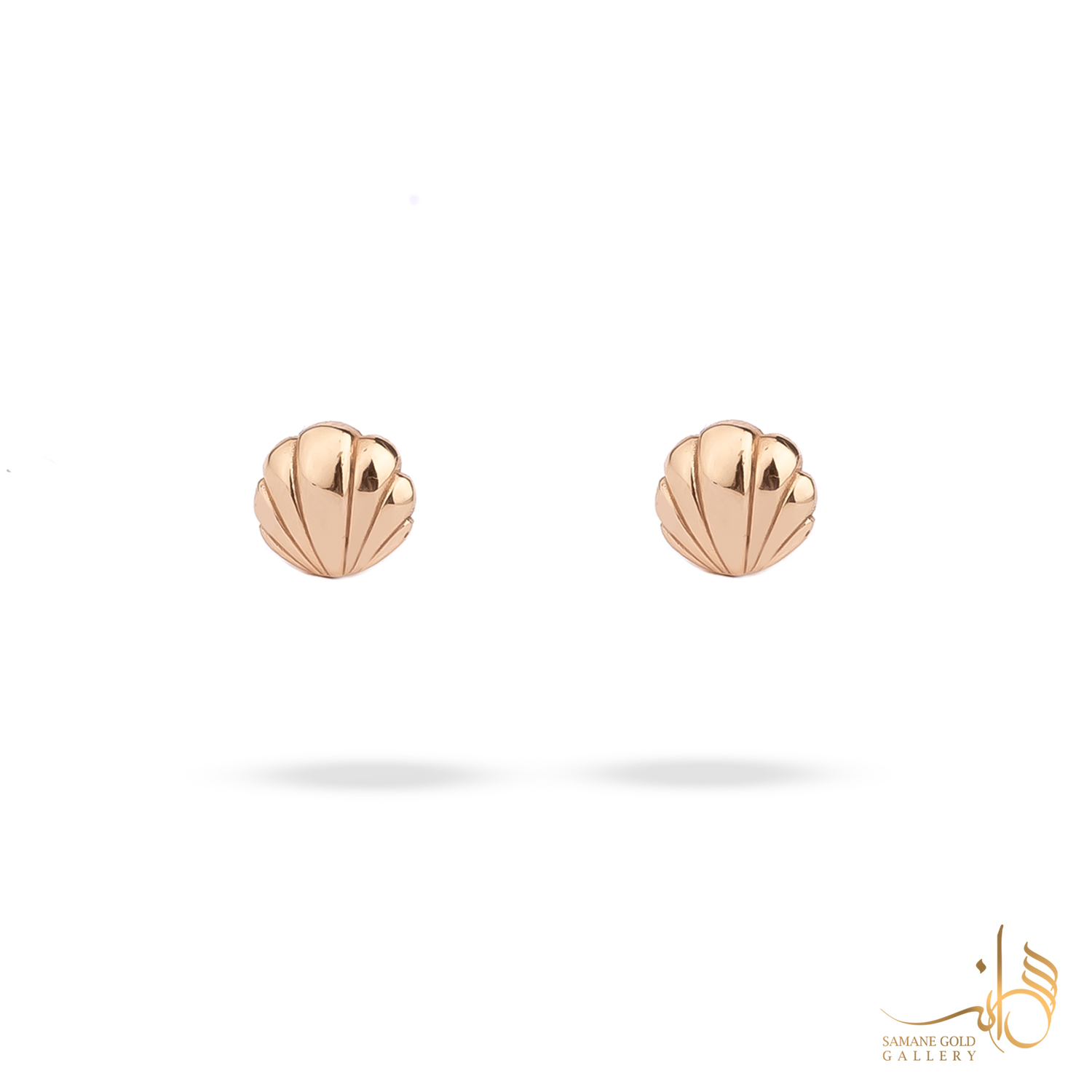 گوشواره طلا میخی صدف