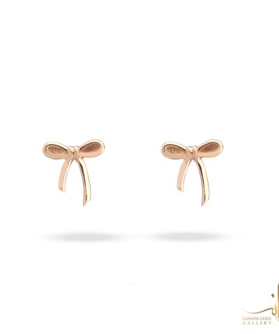 گوشواره طلا میخی پاپیون