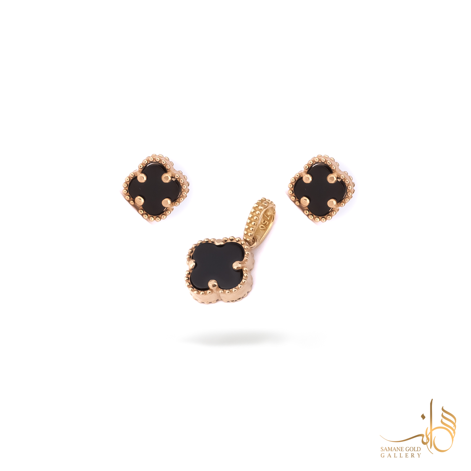 نیم‌ست طلا ونکلیف مشکی