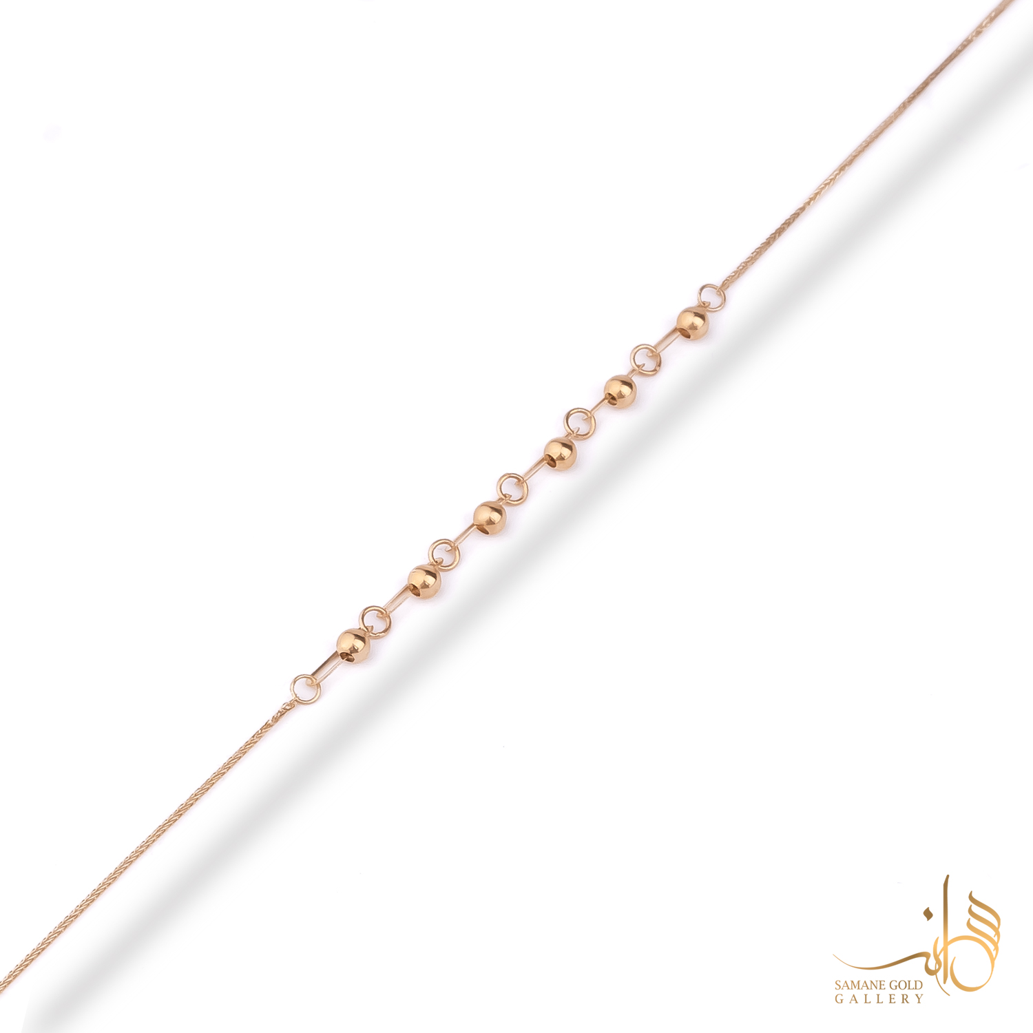 دستبند طلا گوی و هرمس لوکس