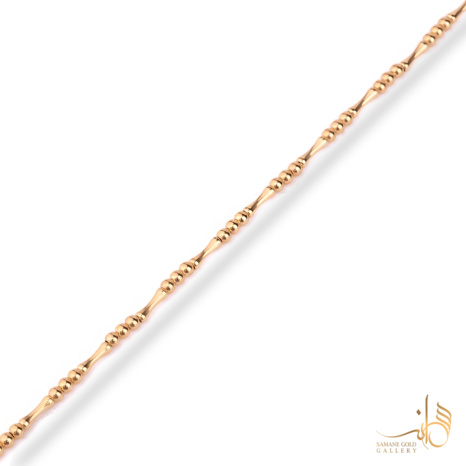 دستبند طلا گوی و مفصل لوکس