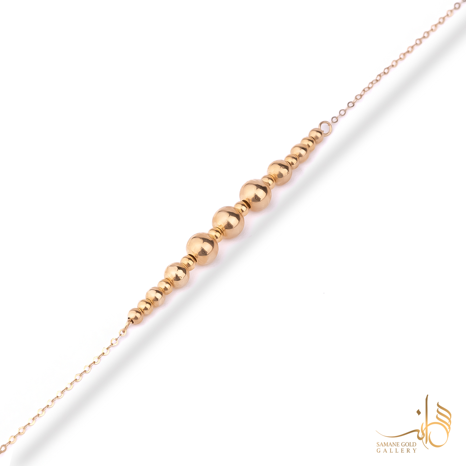 دستبند طلا گوی لوکس