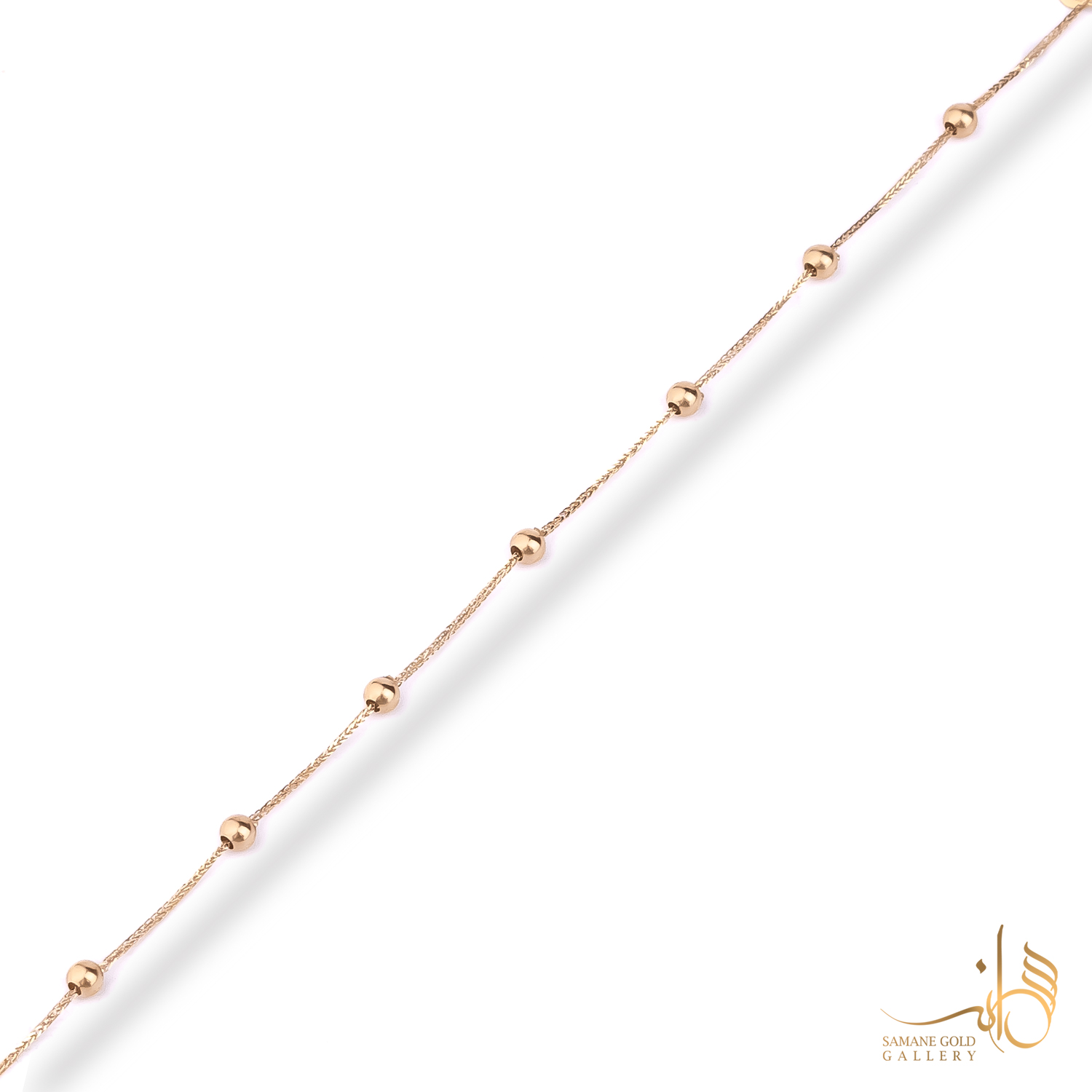 دستبند طلا گوی لوکس