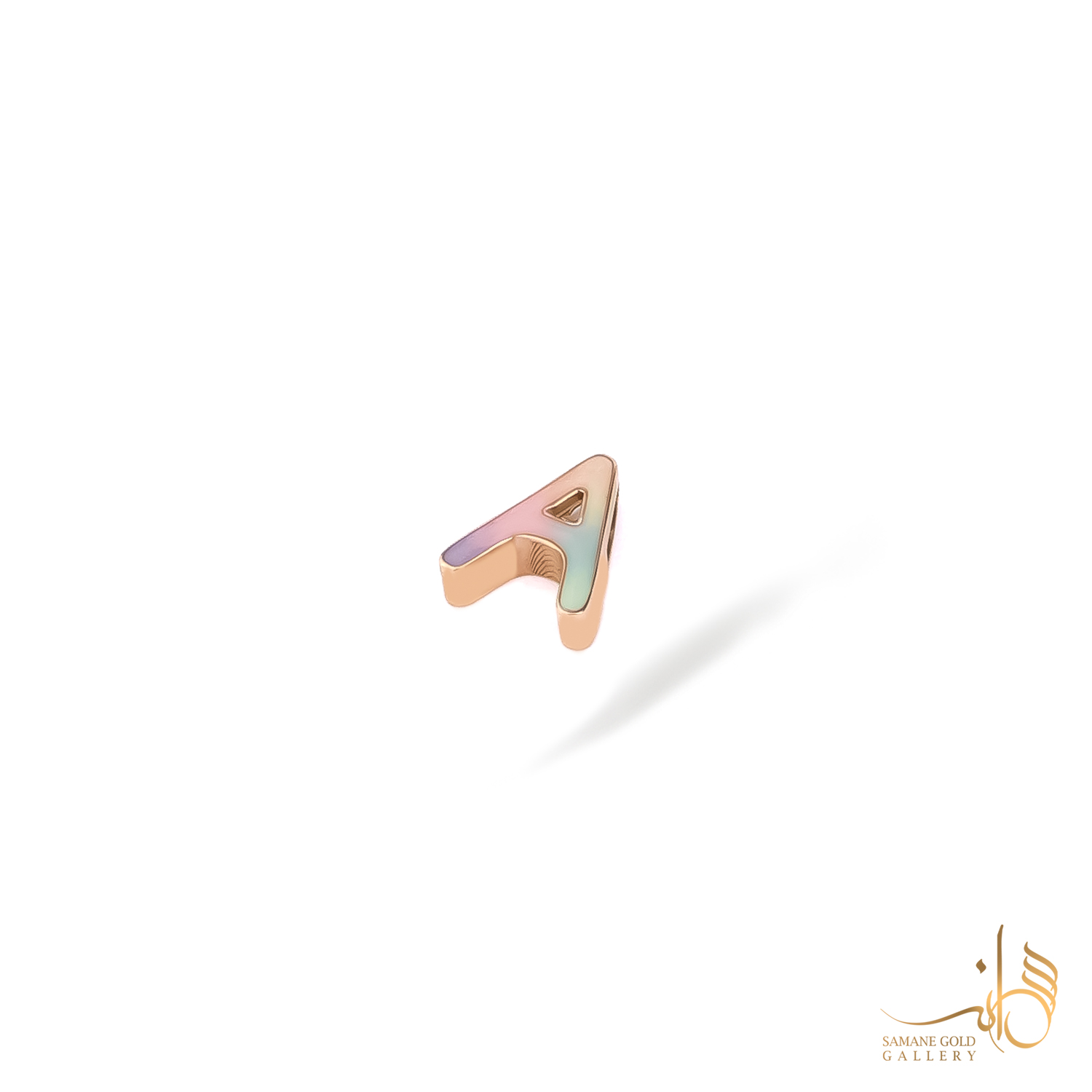 آویز طلا کشویی A مینا رنگی