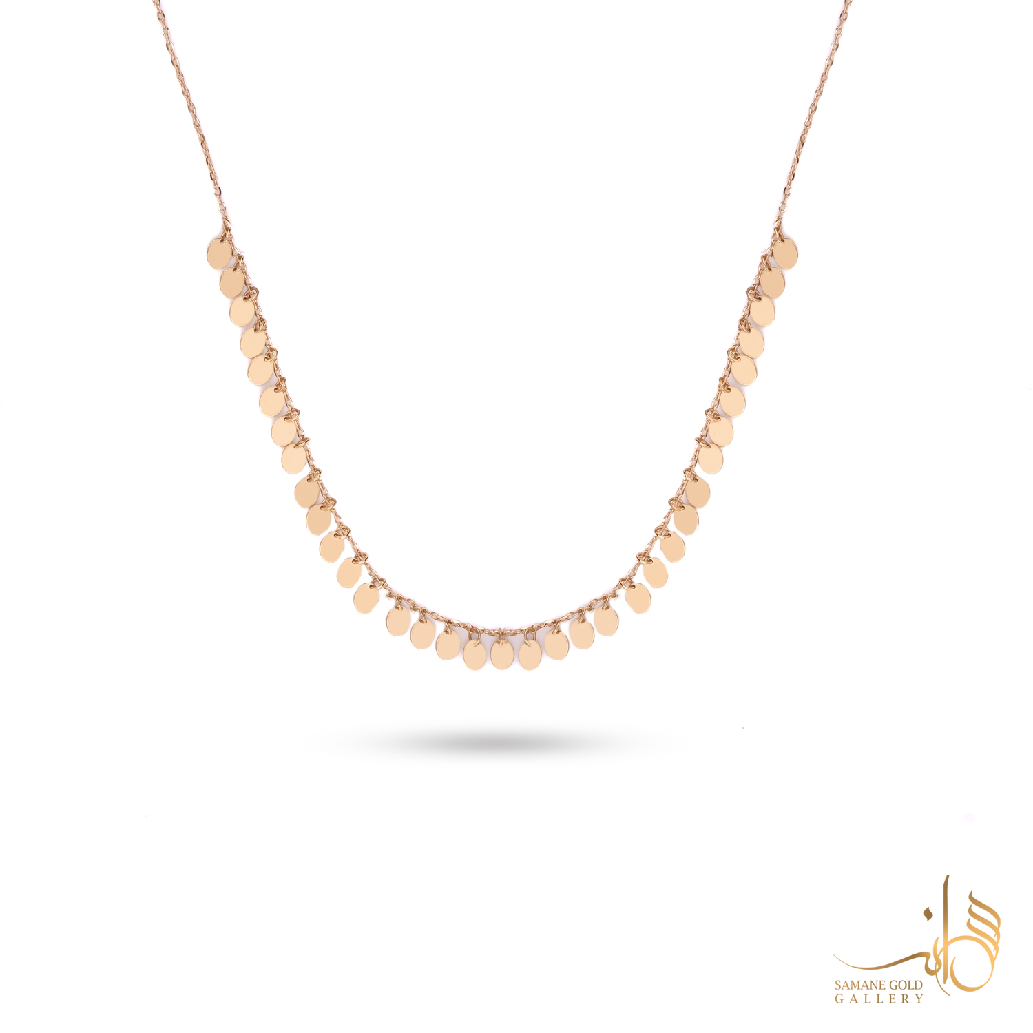 گردنبند طلا بیضی