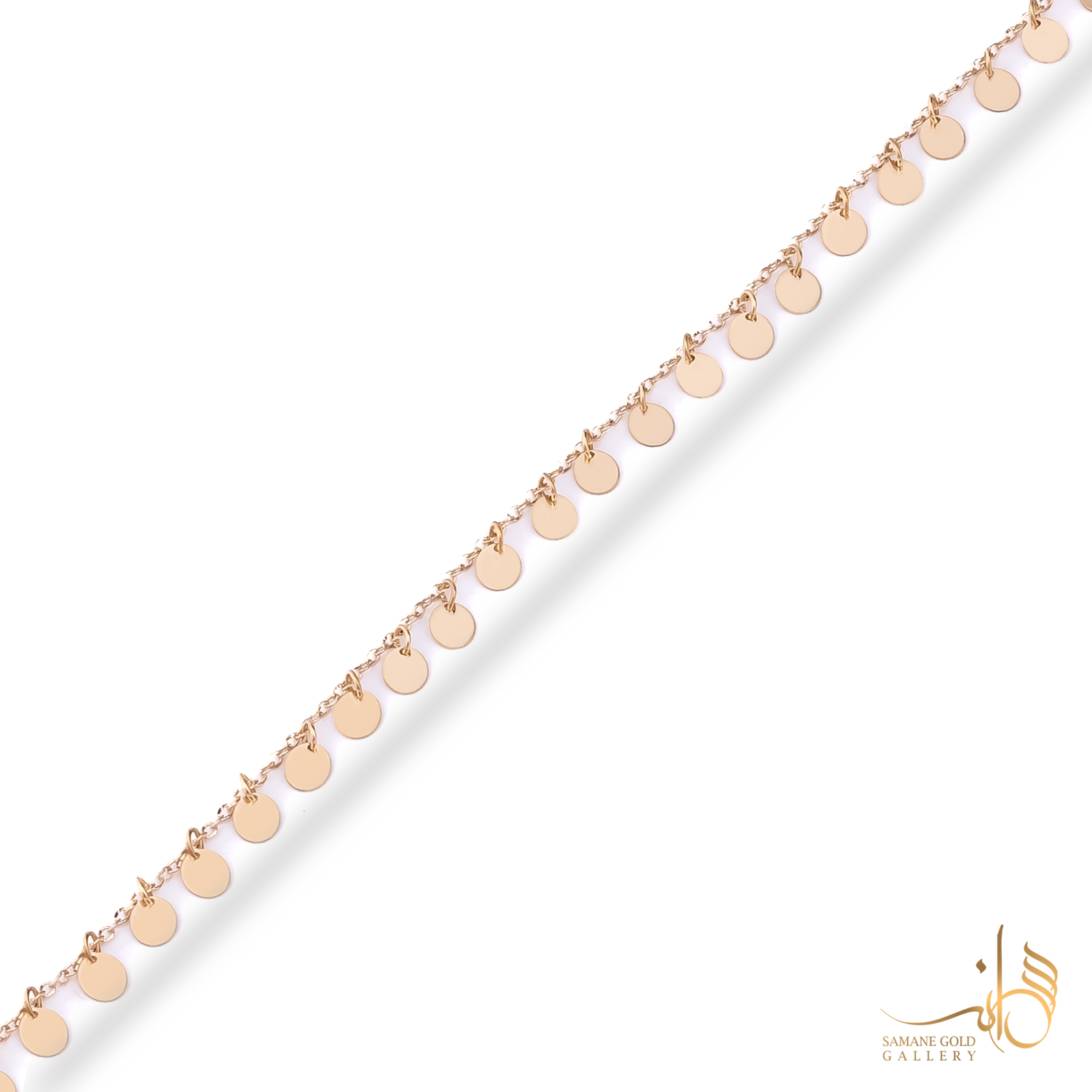 دستبند طلا بیضی