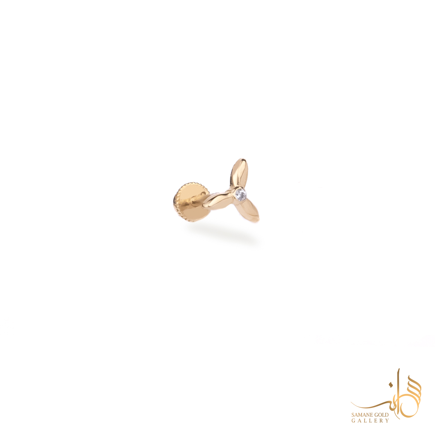 پیرسینگ طلا پره