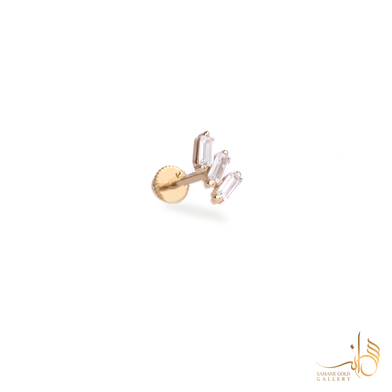 پیرسینگ طلا میخی دومینو