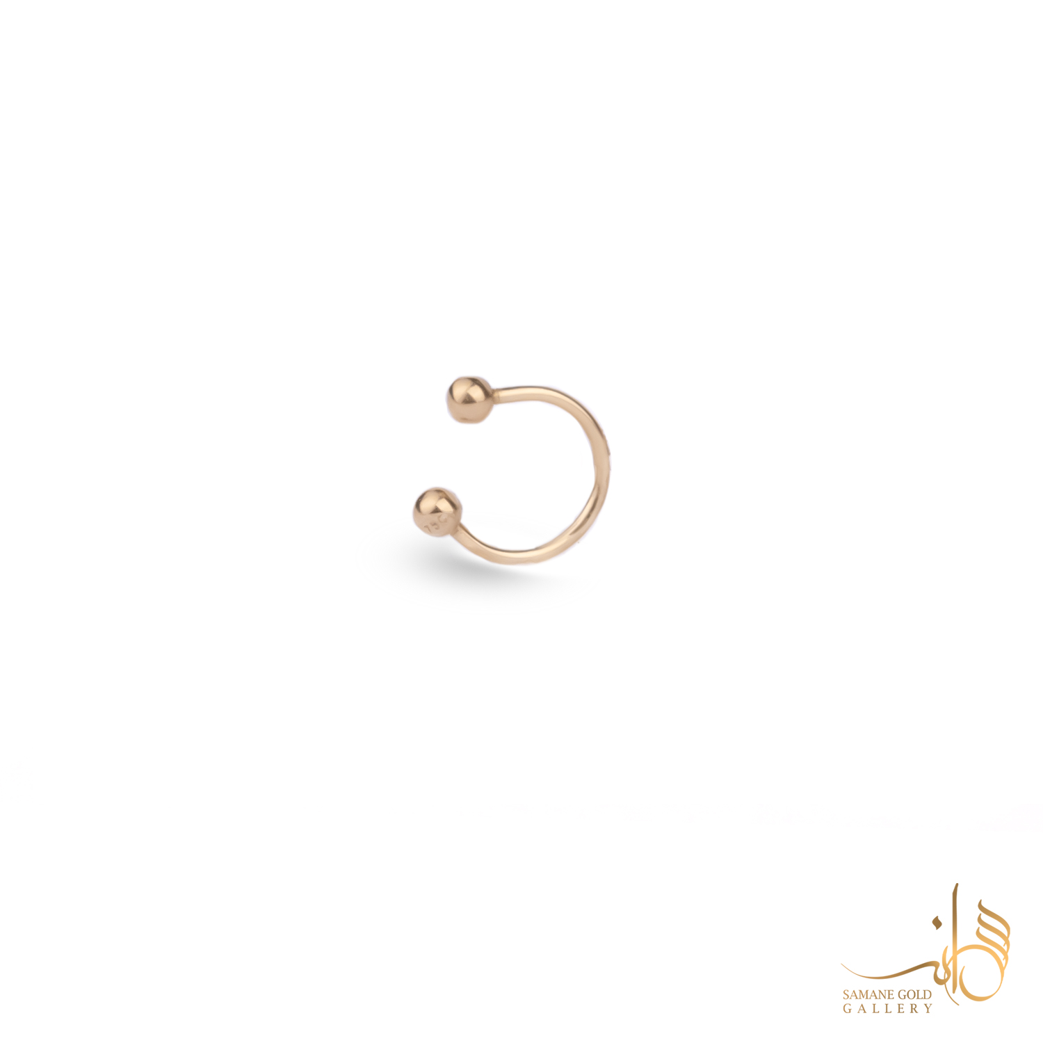 پیرسینگ طلا حلقه گوی
