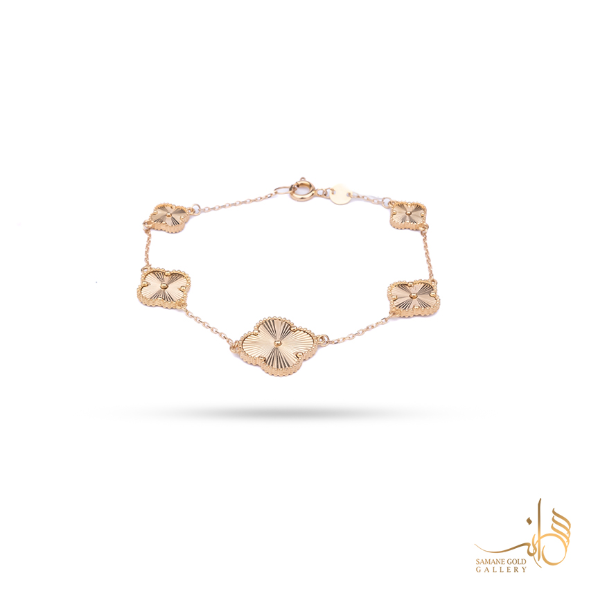 دستبند طلا ونکلیف تراش‌دار کونیک