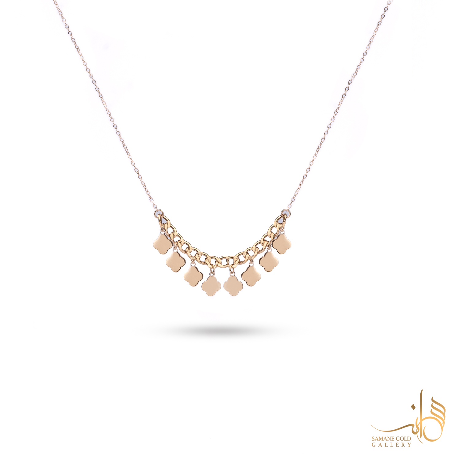 گردنبند طلا تیکه کارتیه و ونکلیف